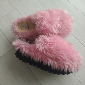 Oobees Pink Platform Slipper Shoes